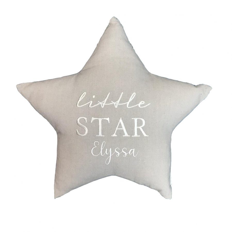 personalised grey cushion